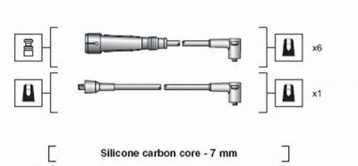 MAGNETI MARELLI 941318111085 -  Комплект проводов зажигания